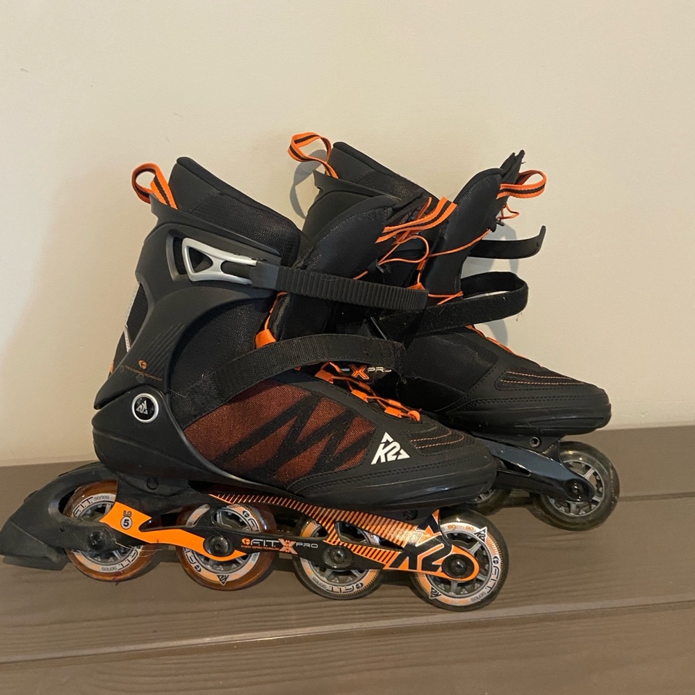 🇨🇦 F.I.T. X Pro M- Mens Size 12 Inline Skates - Black and Orange